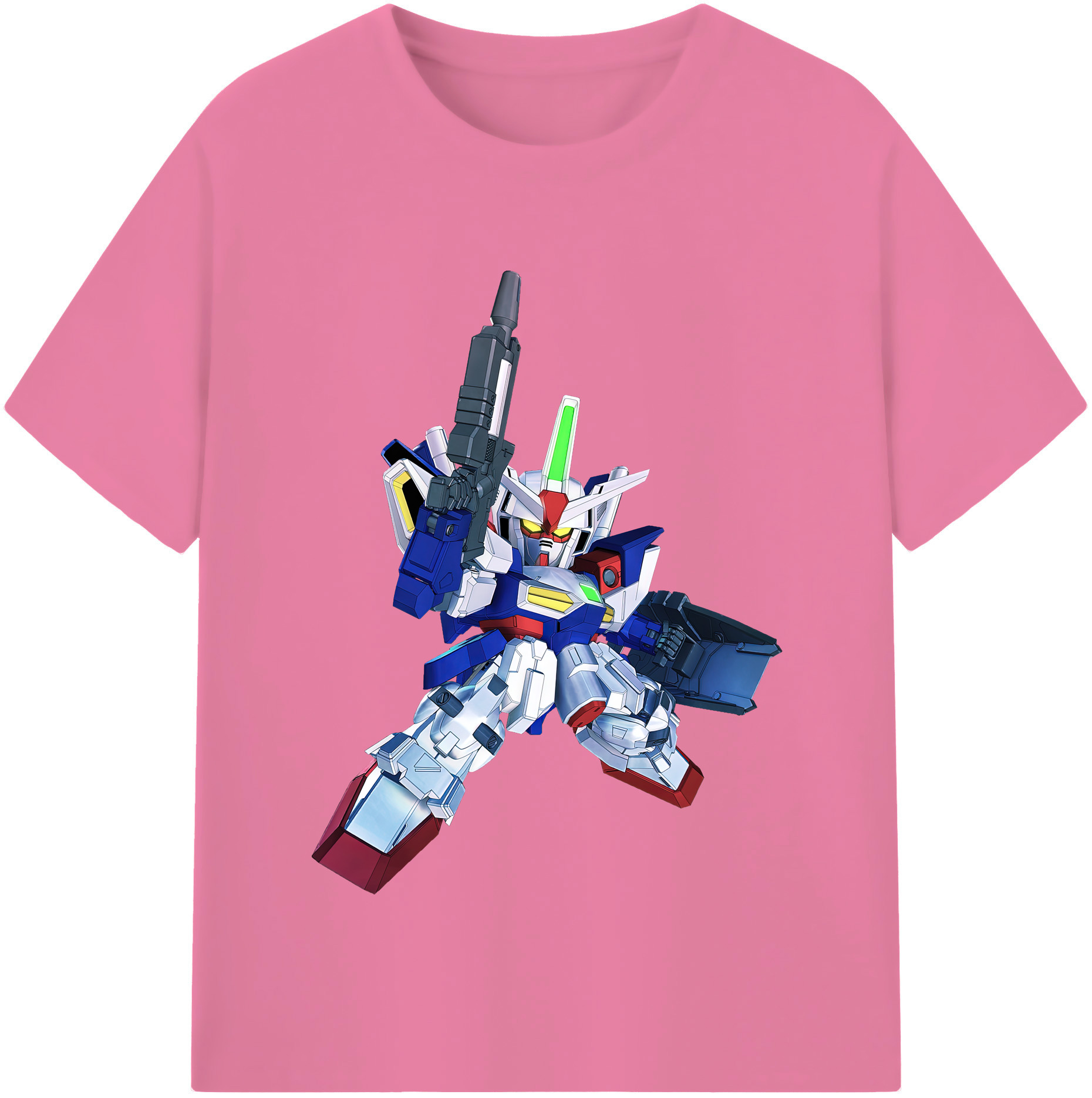 （画像用） 機動戦士ガンダム Mobile Suit Gundam 綿100％半袖Tシャツ（フロントプリント）